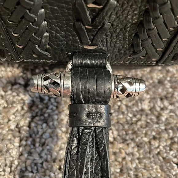 Great Condition Brighton Black Leather Nia Crossbody Handbag - Picture 5 of 15